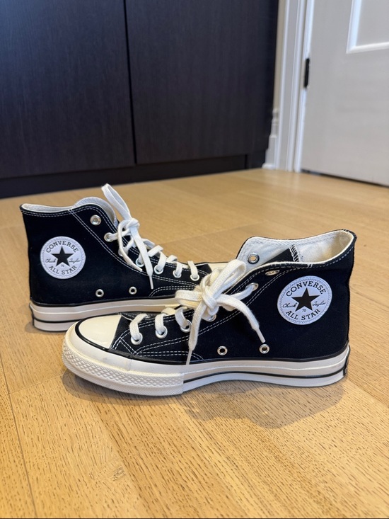 Converse Shoes - Converse High Top Sneakers - Black & White (NEVER WORN)